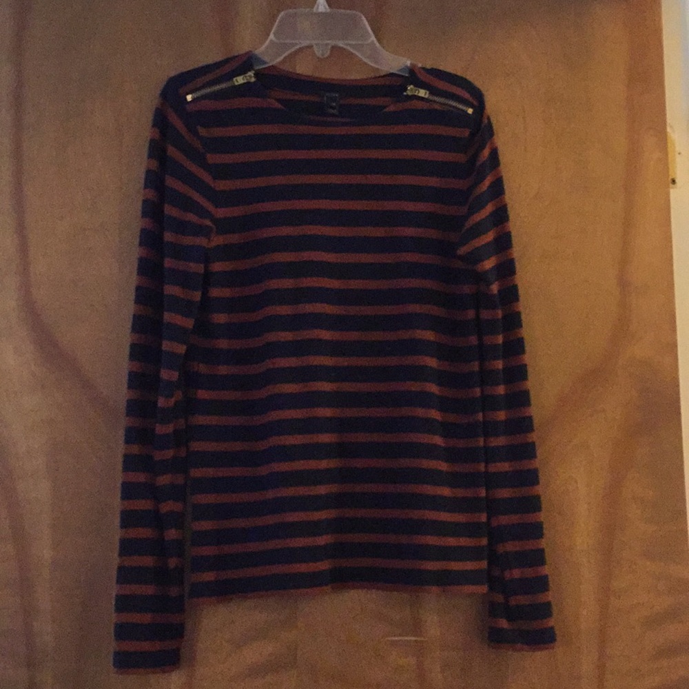 JCrew long-sleeve striped shirt